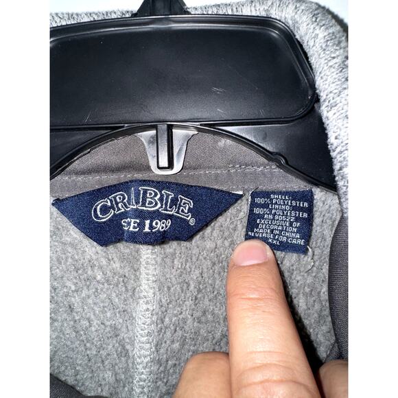 Iowa Hawkeyes 1/4 Zip Gray Men’s 2XL Pullover by Crable - Picture 3 of 7